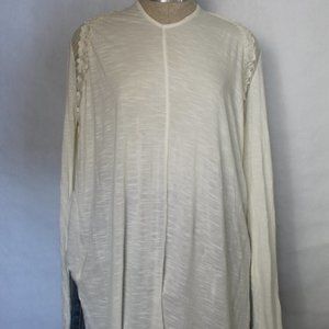 *25% OFF XMAS SALE!* White Free People New Romantics Long Sleeve Blouse - Medium
